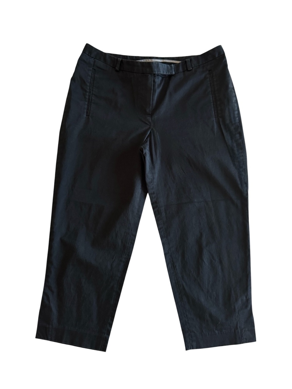 🛍️SALE🛍️ Women's Navy Cropped Stretch Capri Pants - Picture 2 of 6